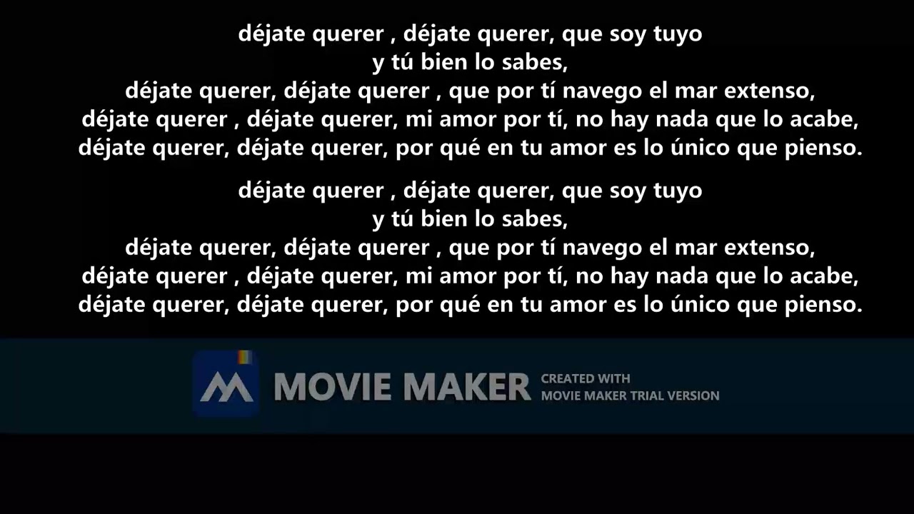 AY DEJATE QUERER (BALADA)