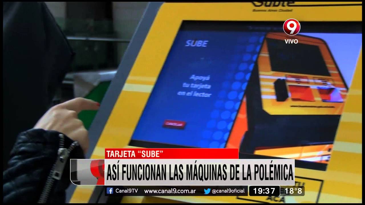M&aacute;quinas para cargar la tarjeta 
