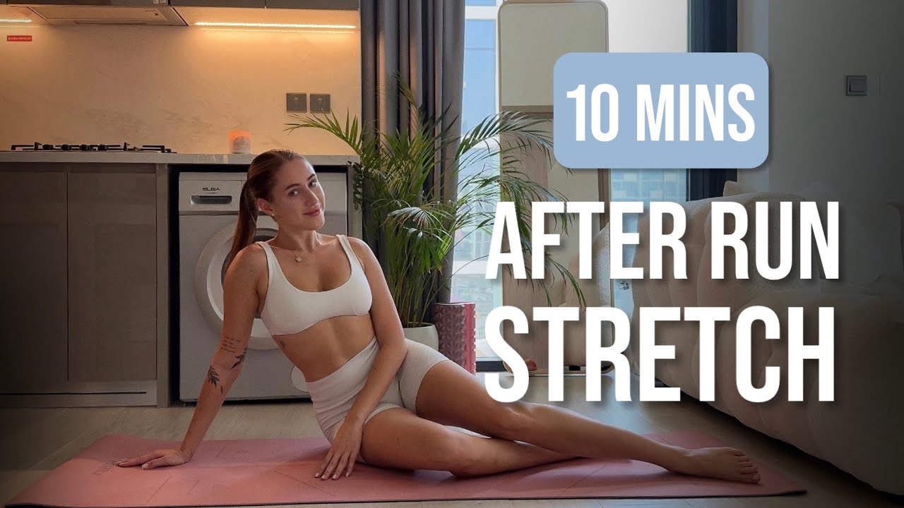 10 MINS AFTER RUN STRETCHING WORKOUT + [ AFFIRMATION ]