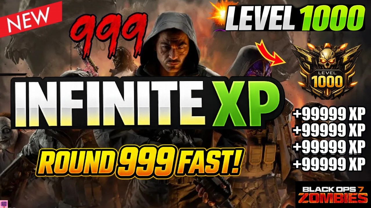 *NEW* BROKEN BO7 INFINITE XP GLITCH! SOLO AFK GODMODE + ROUND 999 FAST | BO7 ZOMBIES