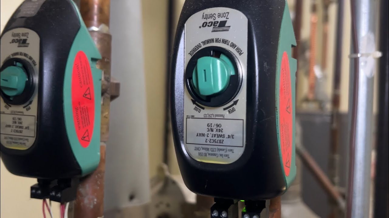 Taco zone valve operation on a Weil McLain boiler 