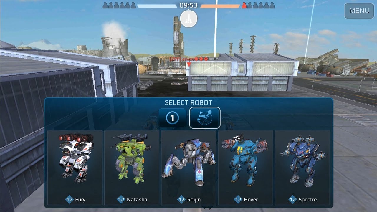 War Robots Fury Natasha Raijin Hover Spectre Custom Game Hangar X