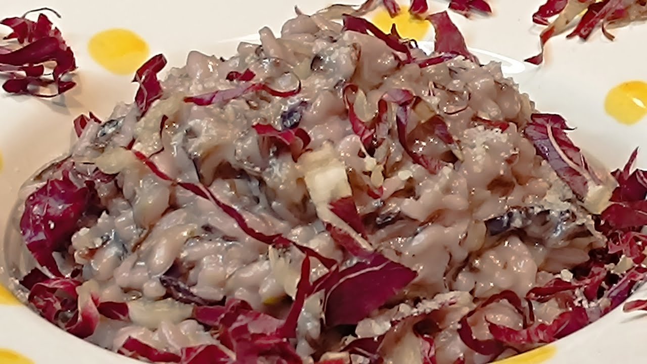 RISOTTO al RADICCHIO con riso Carnaroli  delizioso cremoso speciale ricetta per voi