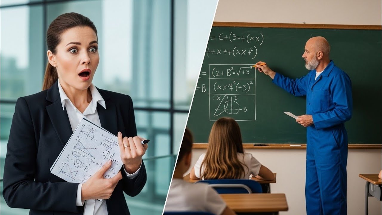 CEO Discovers the Janitor Secretly Teaching Her Daughter Advanced Math — The Truth Will Shock You!