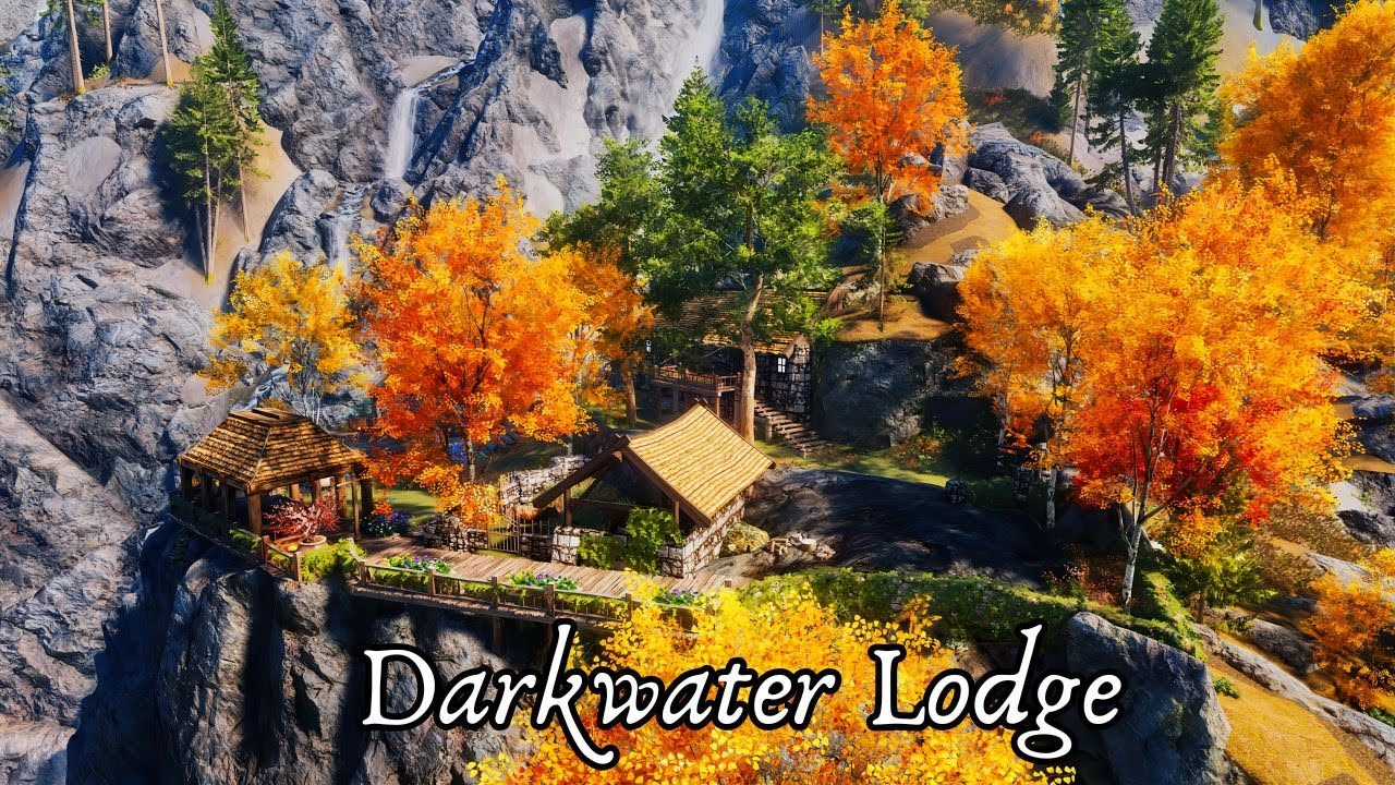 Stunning Skyrim Home, Darkwater Lodge, for Skyrim PC (AE, SE, LE)