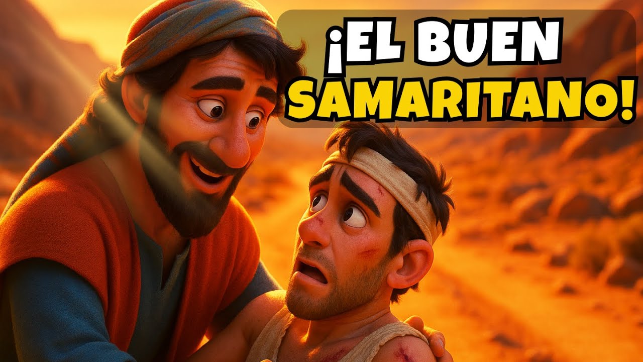 La Parábola del Buen Samaritano | Historia Bíblica Animada | Manitos al Cielo
