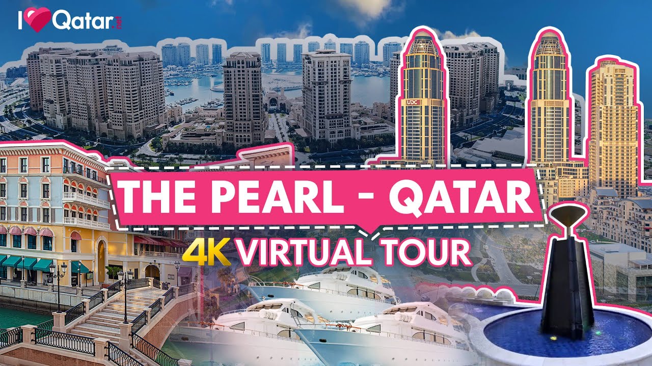 The Pearl-Qatar Virtual Tour - Afternoon Walk 4K