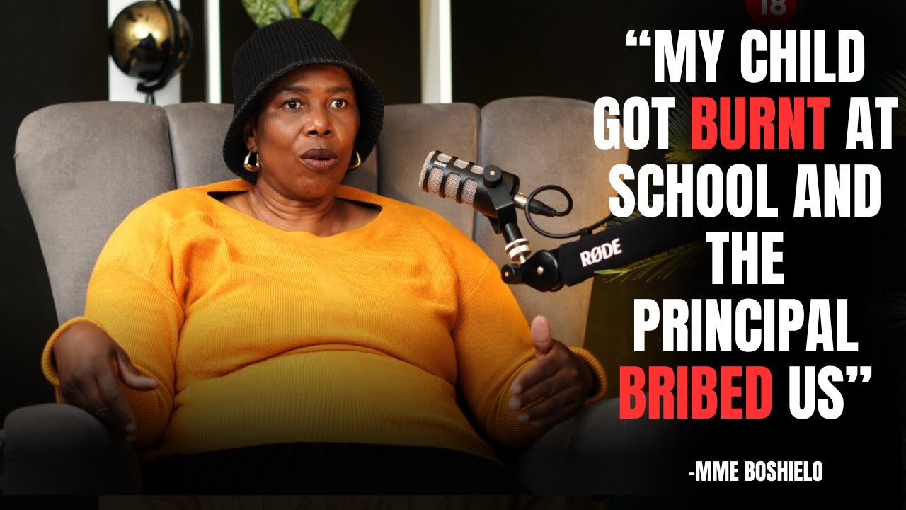 Mme Boshielo ON her son burning at school