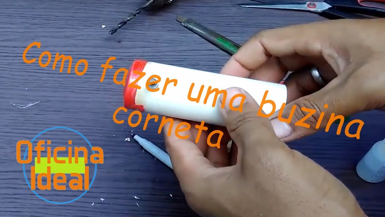 Como fazer uma buzina - Corneta - Vuvuzela - Trombeta