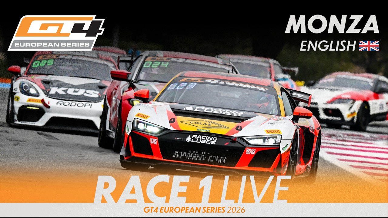 LIVE I Race 1 I Monza I GT4 European Series 2026 (English)