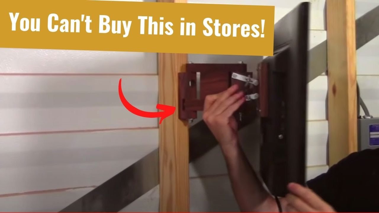 How to Build a TV Wall Mount From Hardwood