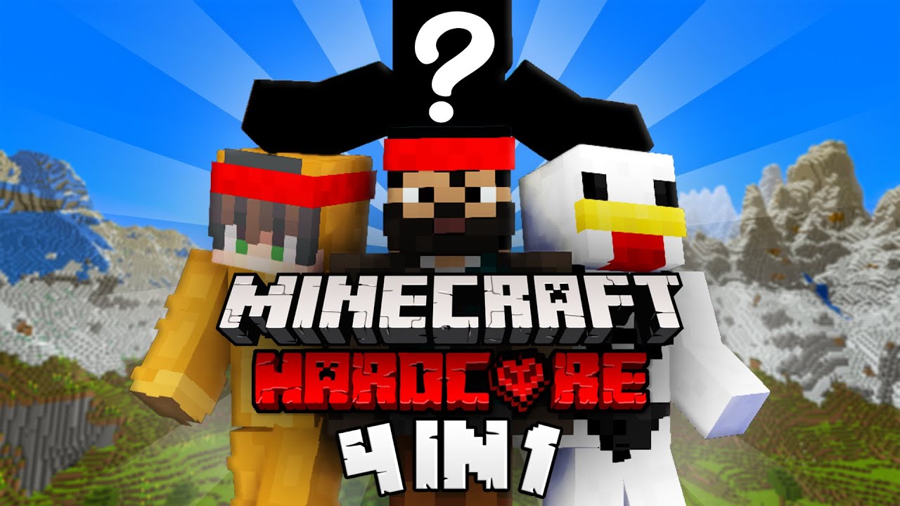 Minecraft Hardcore 4 in 1 | Episodul 1