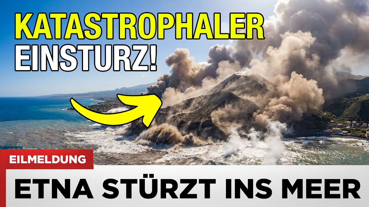 VOR 1 MINUTE: Ätna auf Sizilien rutscht ins Meer – Wissenschaftler warnen vor katastrophalem Kollaps