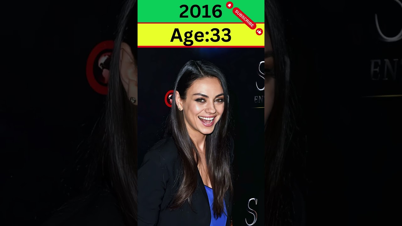 Transformation of Mila Kunis (1996 - 2024) #milakunis #hollywood