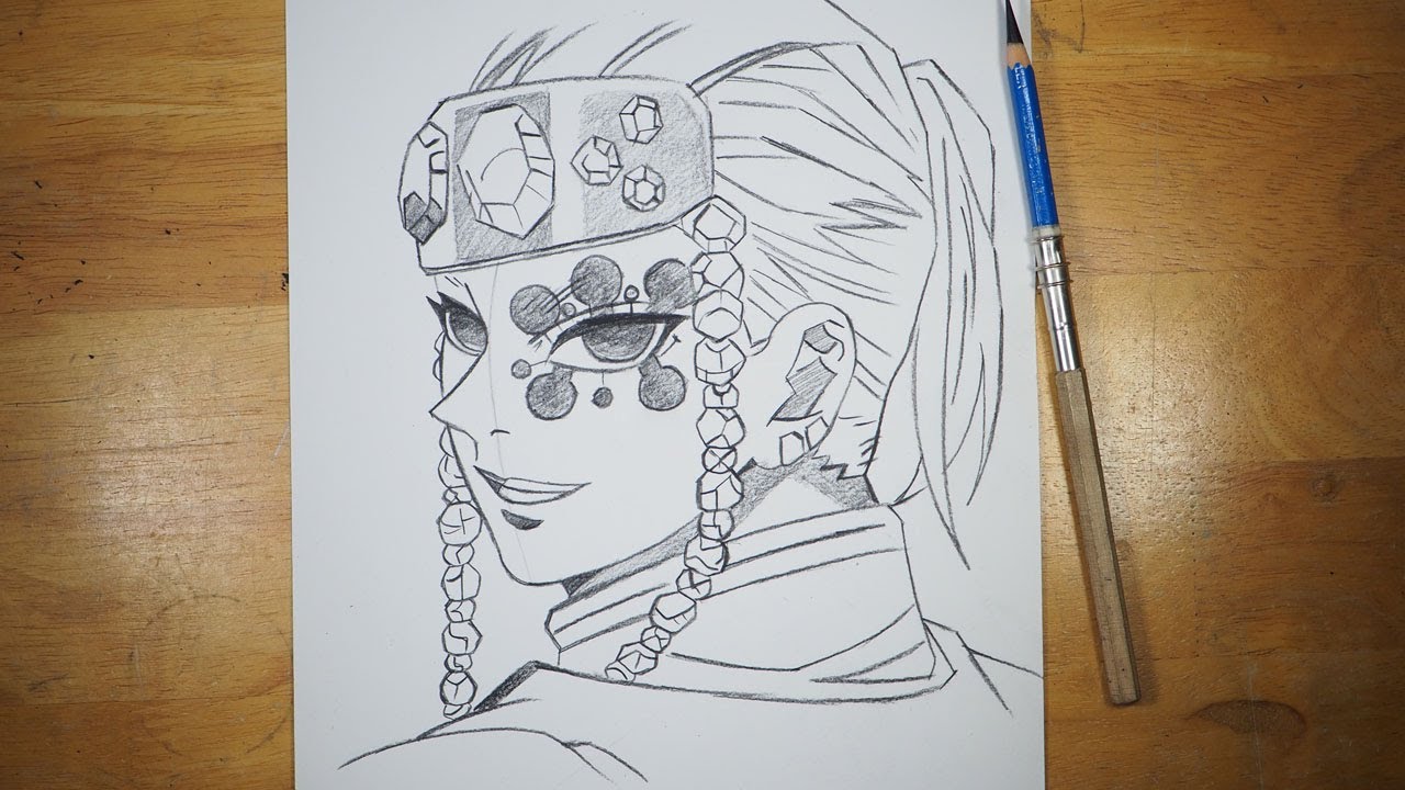 Demon Slayer Tengen Uzui Drawing | Kimetsu no Yaiba | Demon Slayer
