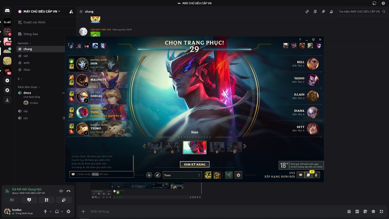 Yone Rank Đồng