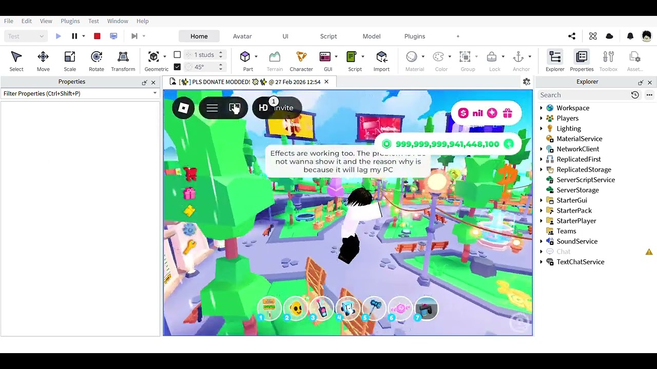 ✨ PLS DONATE MODDED! 💸✨  showcase!!!