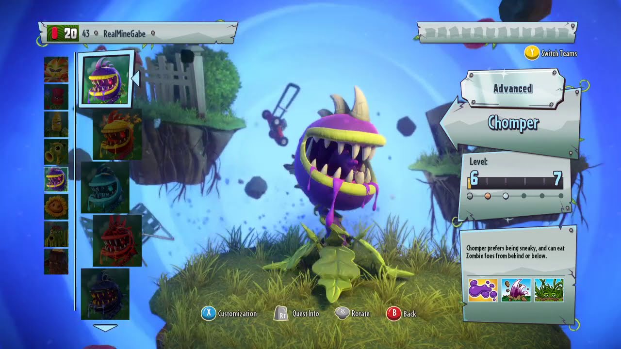 BFN Chomper in Garden Warfare 2
