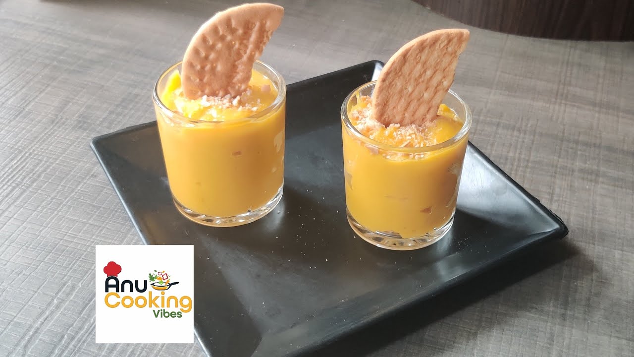 Mango pudding | Desserts #Anucookingvibes