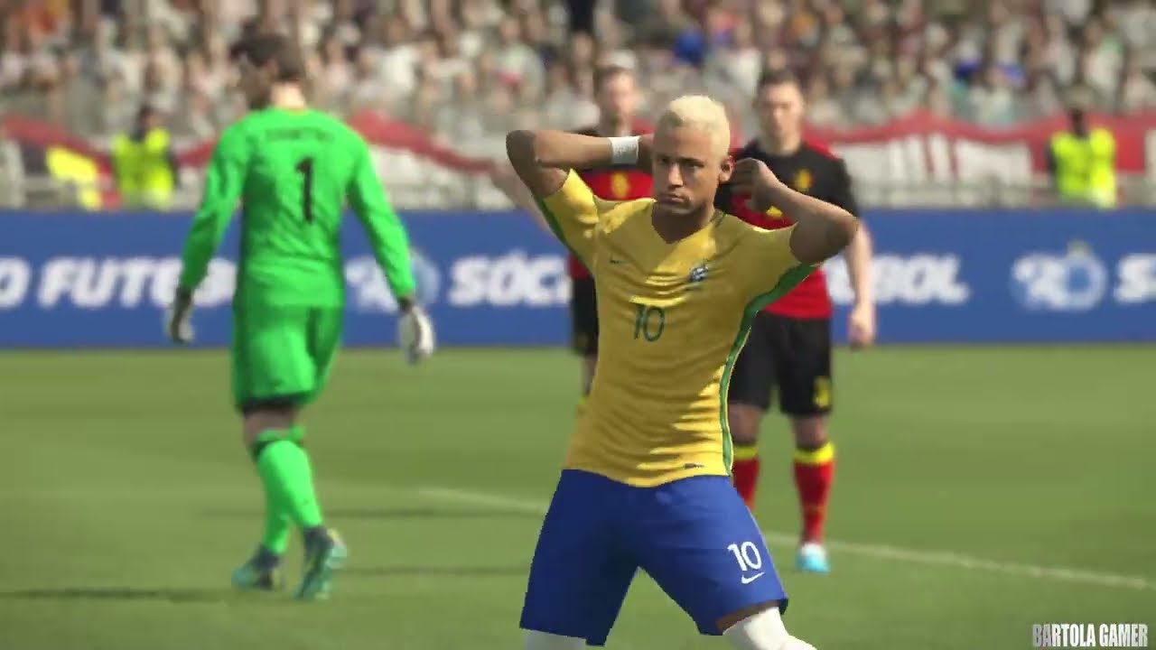 PES 17 - Brasil vs Bélgica - Gameplay Pedido por Inscritos - Dificuldade ESTRELA