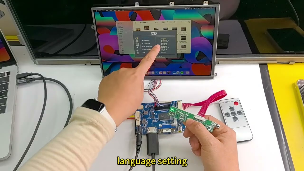 PCB800099 driver kit For LTN101AL01-F01 1280x800 40P ISP screen LVDS HDMI VGA 2AV controller board