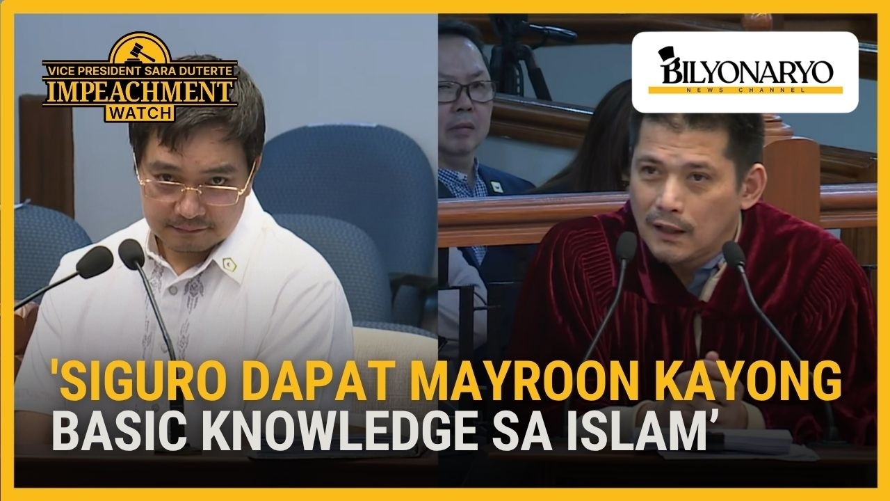 Sen. Robin Padilla asks NBI-BARMM chief Jeremy Lotoc about his knowledge of Islam
