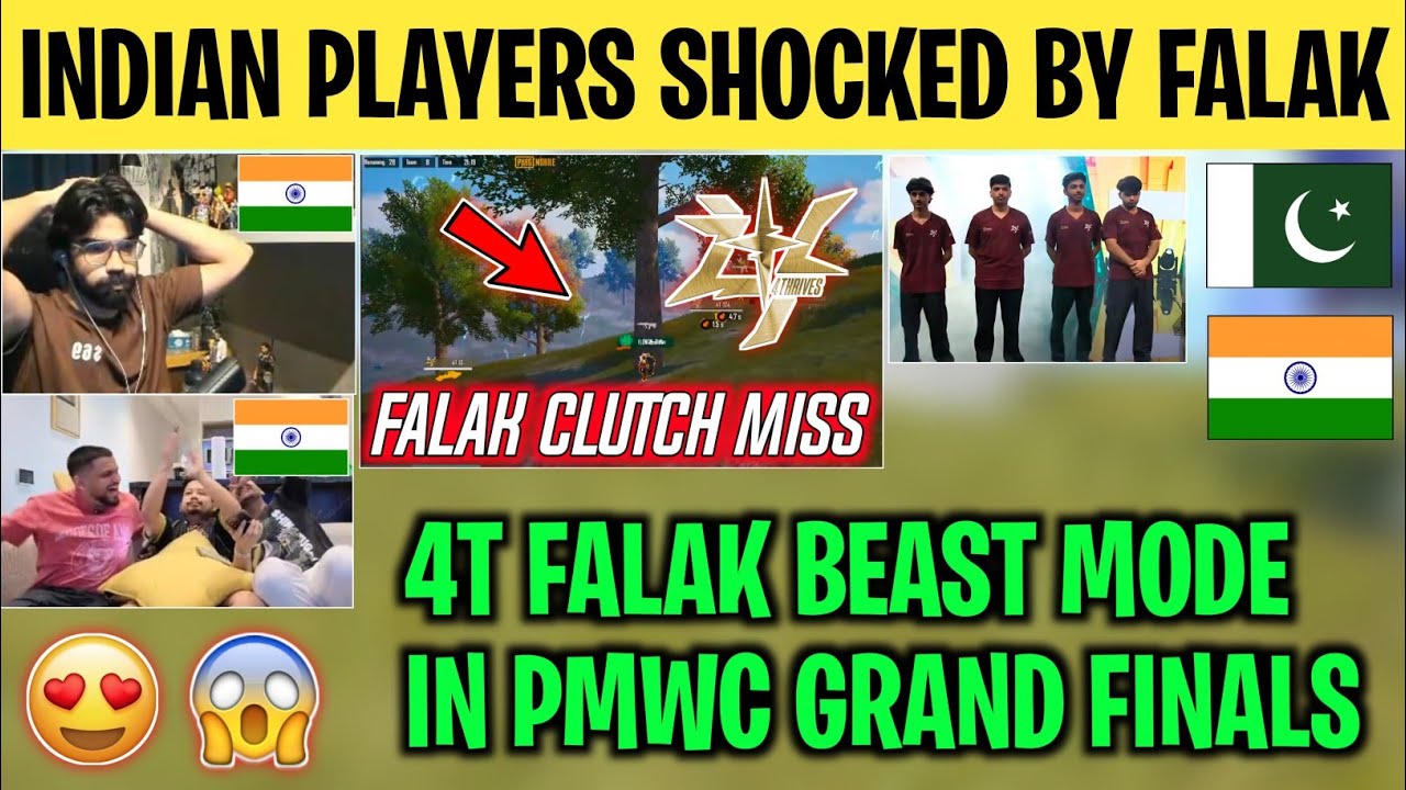 INDIAN 🇮🇳 PLAYERS SHOCKED BY FALAK 🇵🇰 IN PMWC FINALS 😳