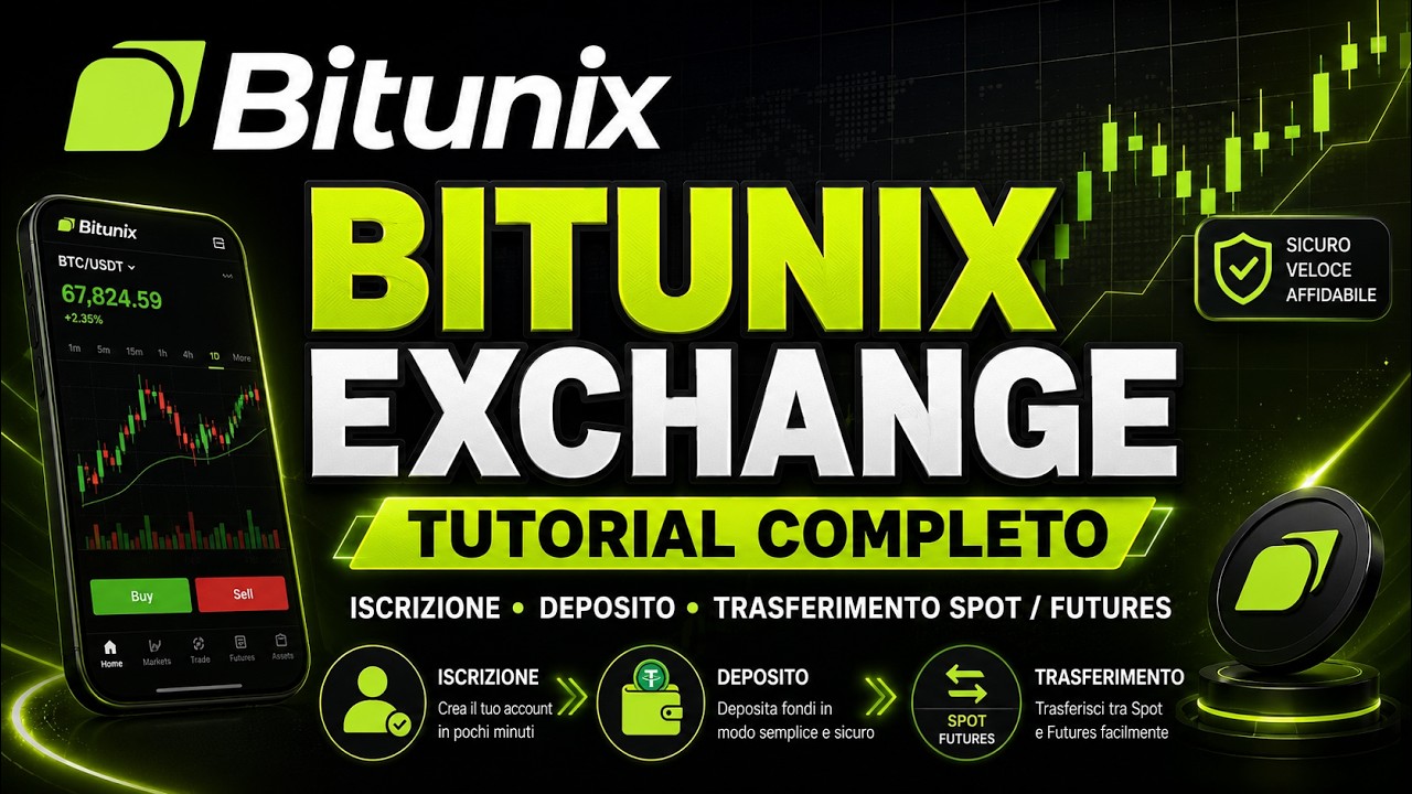Bitunix Tutorial Completo: Iscrizione, Deposito e Trasferimento Spot/Futures