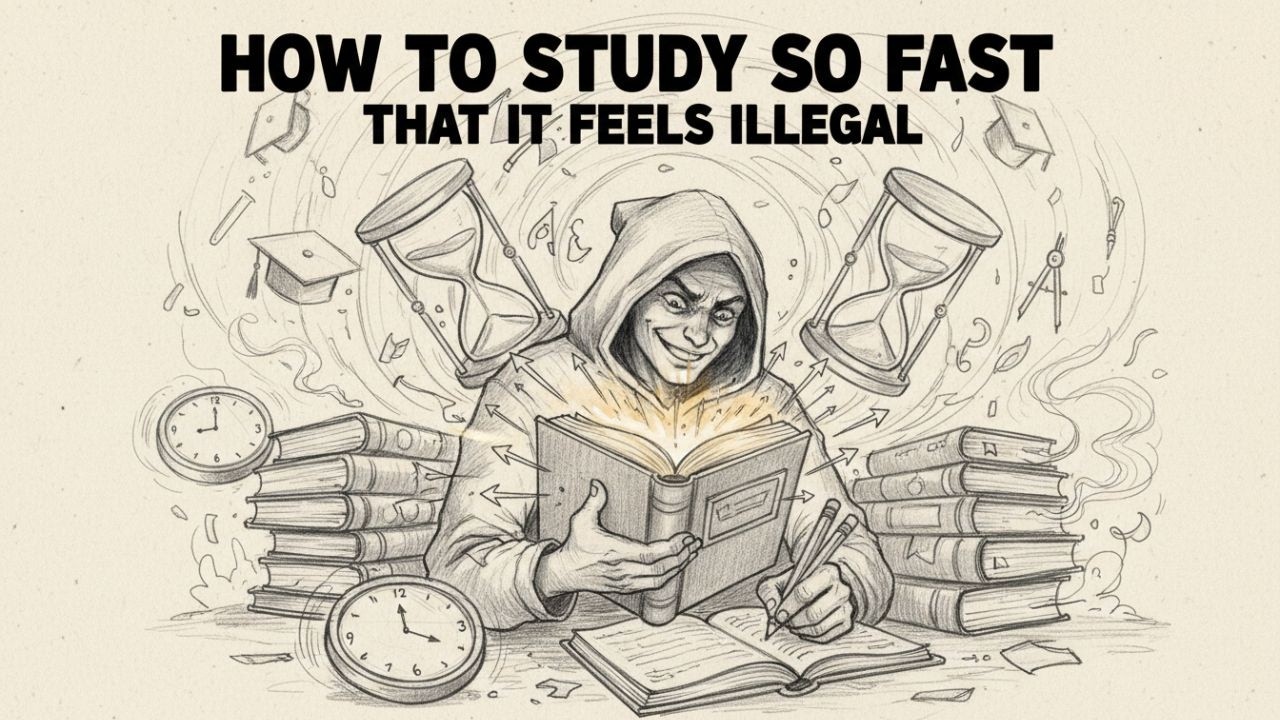 How to STUDY so FAST that it Feels ILLEGAL