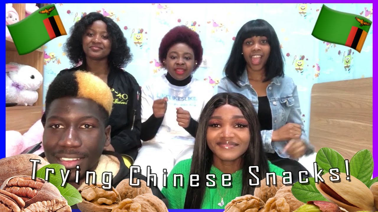 Trying Out Chinese Snacks with my Zambian Friends || ZAMBIAN YOUTUBER