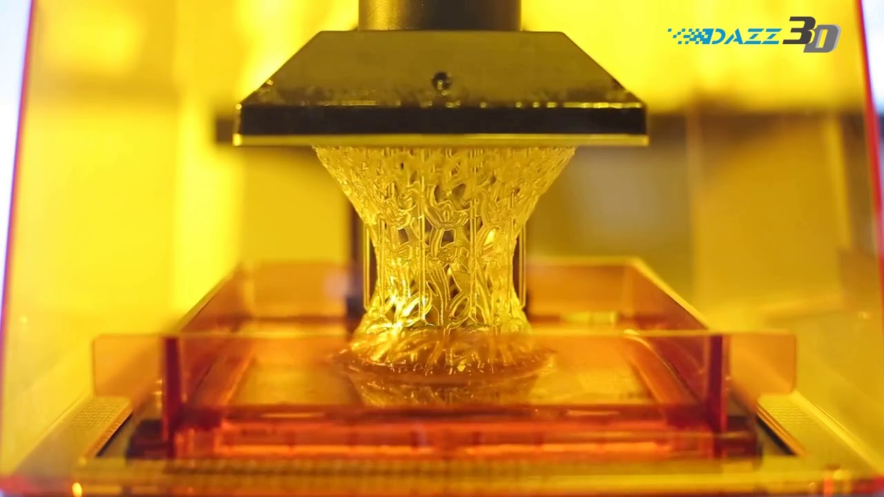 Drukarka 3D DAZZ 3D SLA S130: Prezentacja i proces wydruku