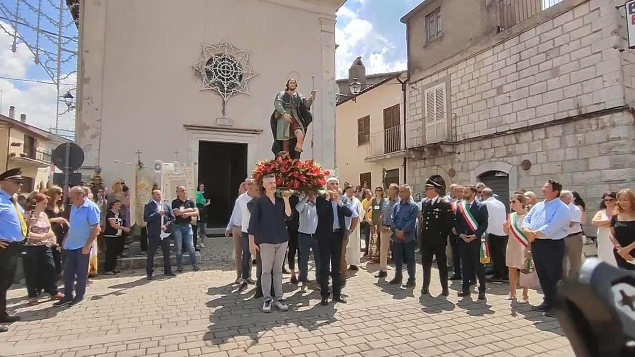 Marcia Mosè Banda di Ailano 16/8/23 Collelongo Rientro Processione di San Rocco