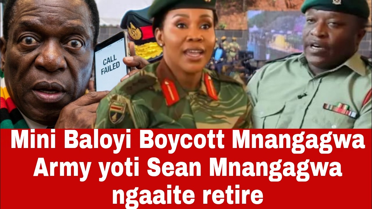 Mini Baloyi Boycott Mnangagwa Army yoti Sean Mnangagwa ngaa retire Coup looms