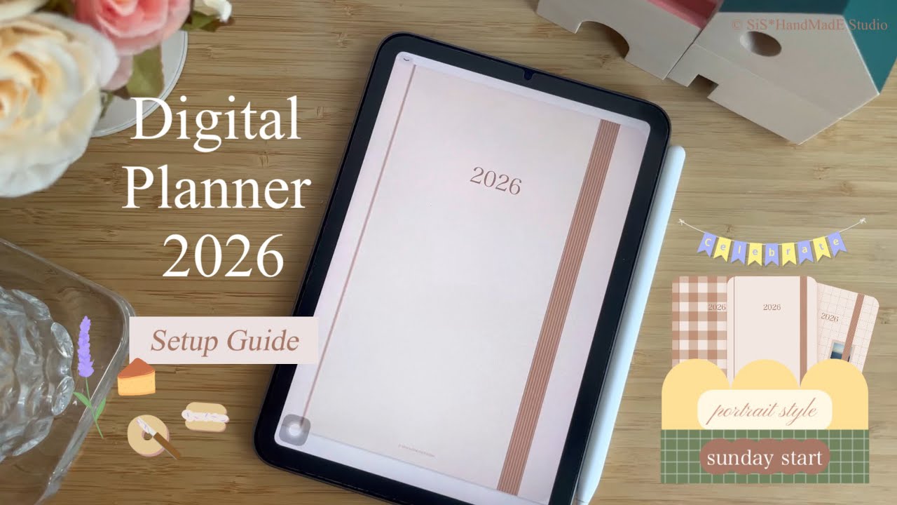 Digital Planner 2026 | Setup Guide | Walkthrough | 🎀✏️GoodNotes + iPad♡✨