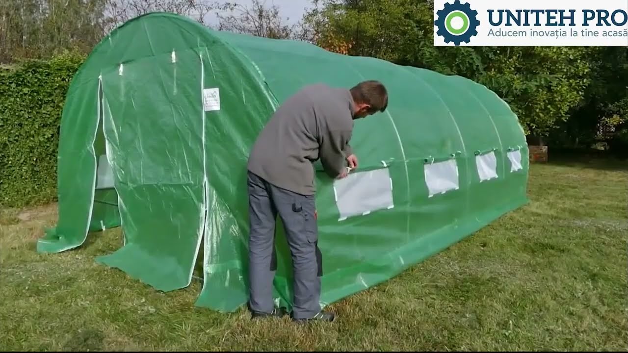 Sera de gradina tip tunel | Montare detaliata ✔️  | Uniteh PRO 🔝