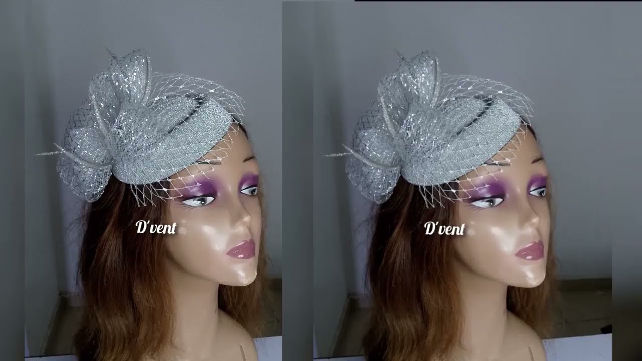 HOW TO MAKE THIS PILLBOX FASCINATOR WITH BIRDCAGE VEIL
