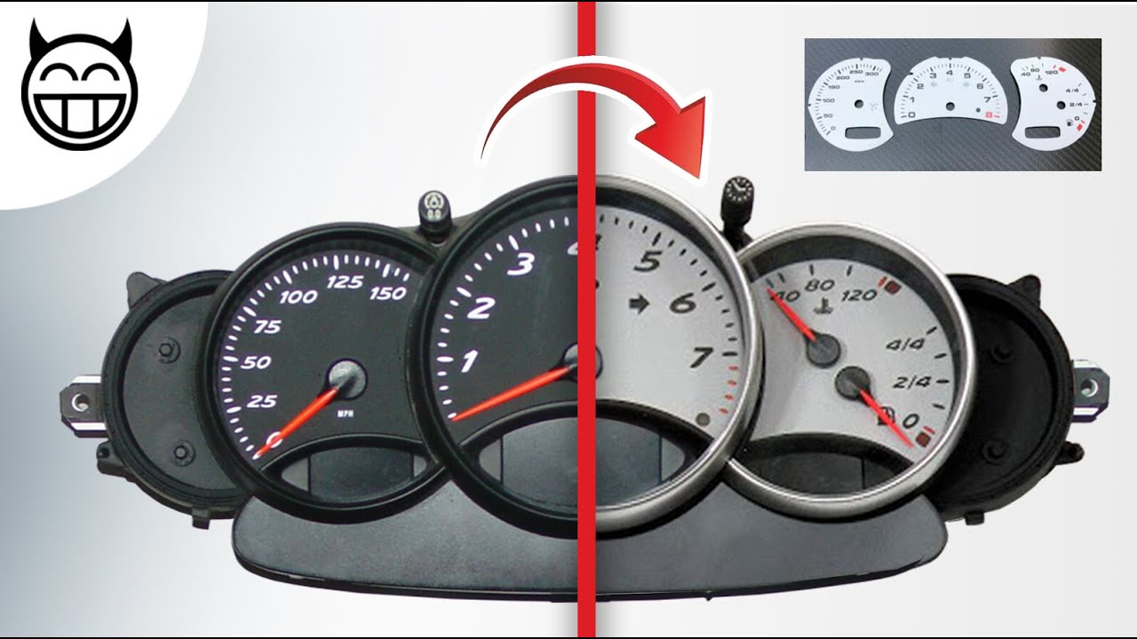 🛠 Démonter le compteur pour mettre des fonds blancs – Tuto Boxster 986 et Porsche 996