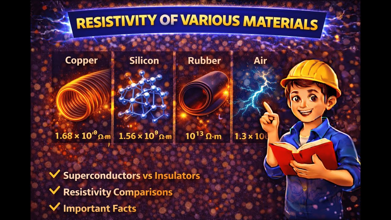 Resistivity of Various Materials | Important Table (Easy Explanation)| Diploma/Polytechnic