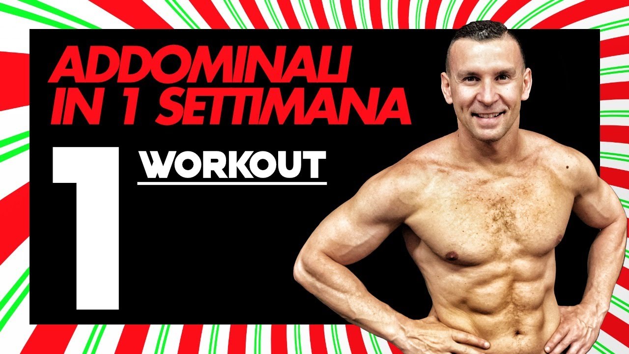 Addominali in 1 Settimana Challenge | Allenamento #1 Si inizia Tosti 🔥🔥🔥