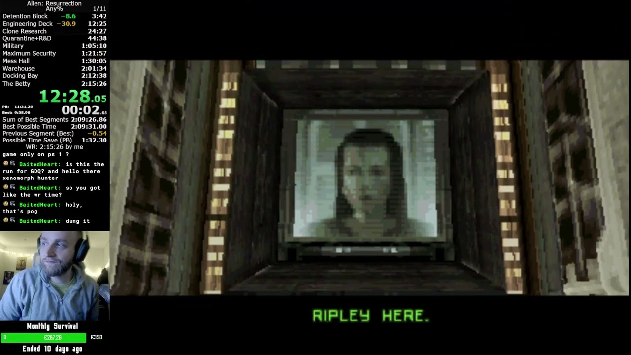 Alien: Resurrection - Any% in 2:10:01 (World Record)💙💛