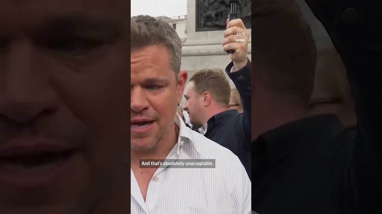 Matt Damon talks about the potential actors' strike.
