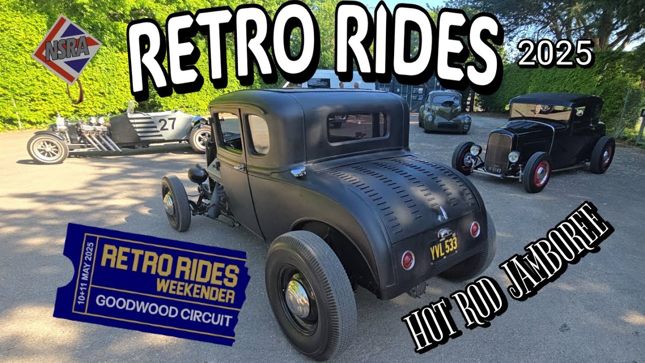 RETRO RIDES WEEKENDER (2025) GOODWOOD. UK. HOT ROD JAMBOREE