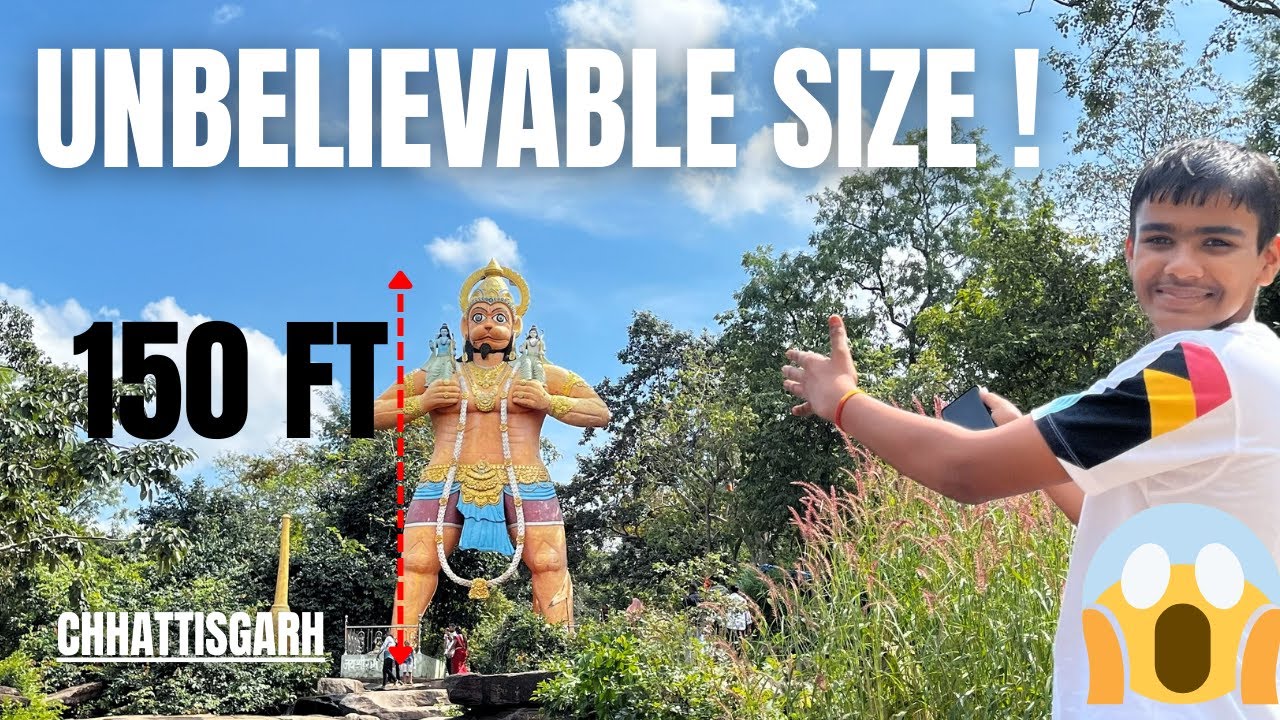 🌟 The Biggest Hanuman Ji I’ve Ever Seen! 🙏 | Jatmai Mata Mandir, Chhattisgarh 🏞️ | Chhote Tamashee