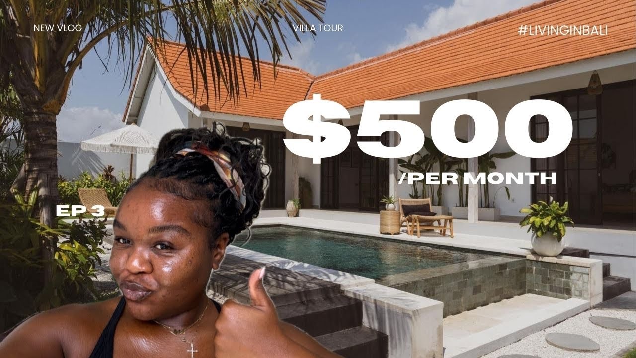 I live in Bali for $500/month rent | Bali villa tour