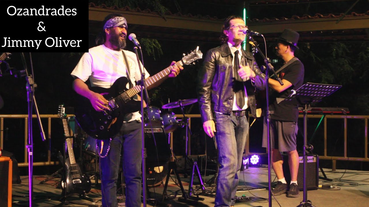 Ozandrades e Jimmy Oliver em : Tentaram acabar com o rock'n'roll ao vivo na Pra&ccedil;a do Coreto SP