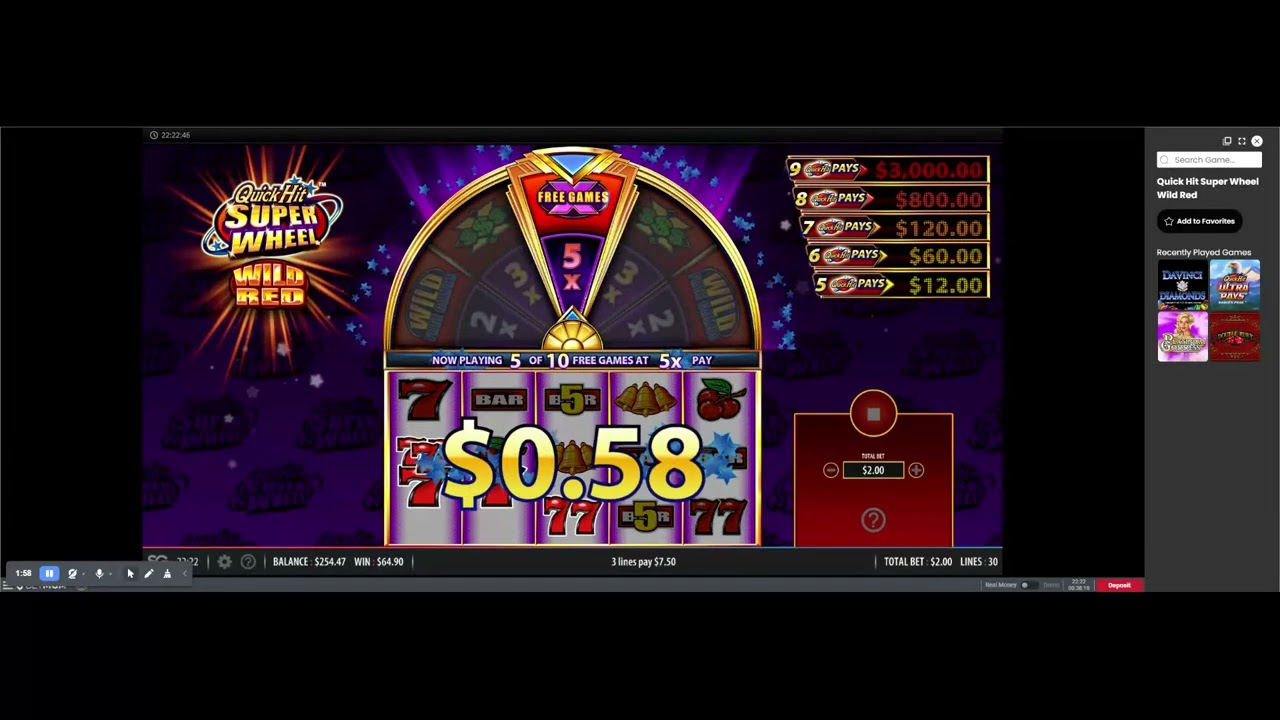 Quick Hit Super Wheel Wild Red Online Slot Play At BetMGM