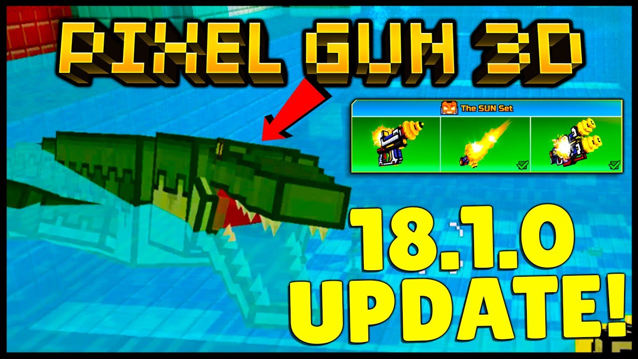 Pixel Gun 3D ADDED Killer Crocodile & Sly Wolf 2.0 18.1.0 UPDATE Review