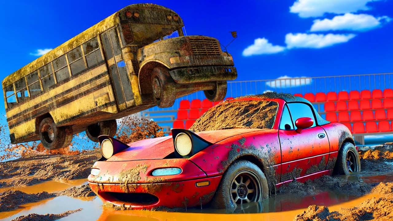 My Friends CRASHED Me in The Most EXTREME Tracks in Wreckfest Multiplayer!
