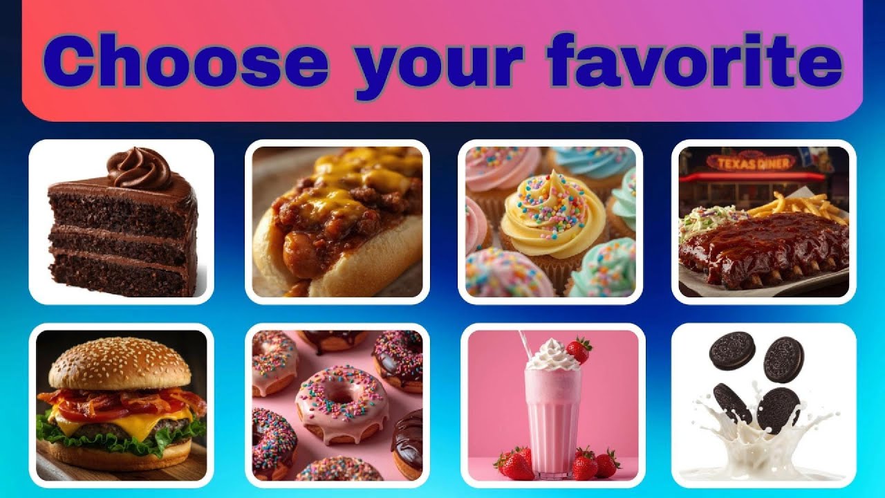 Pick Your Favorite Food! 🍕🍔🍩 | Fun & Interactive Food Quiz