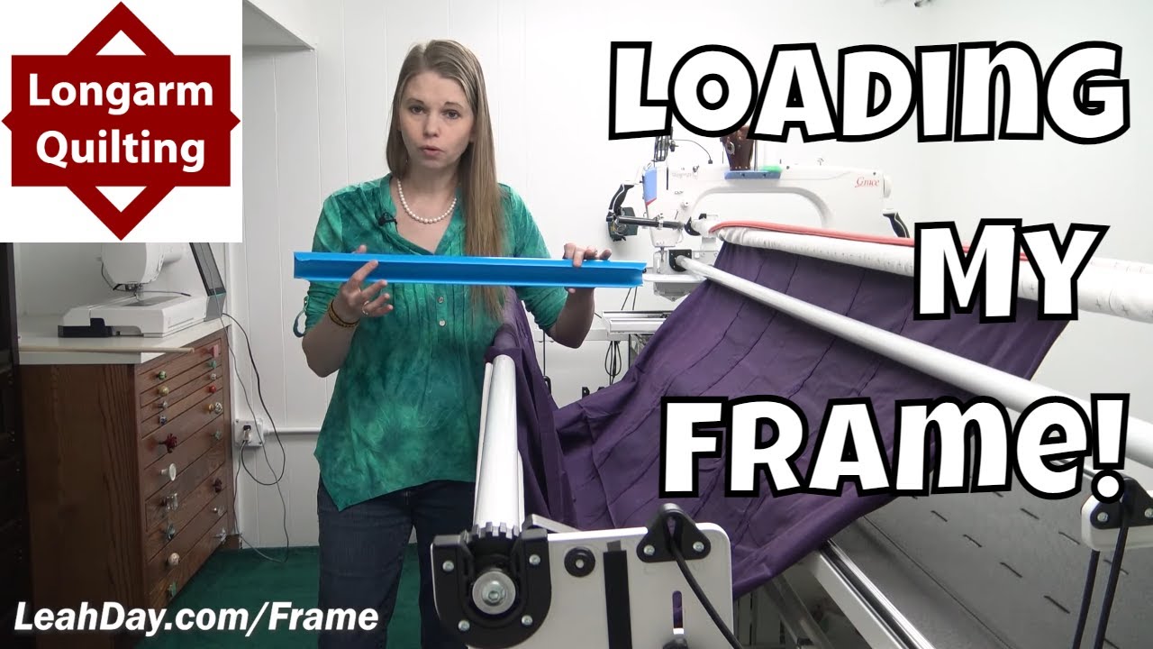 Loading My Quilting Frame with Idler Rail, Snappers, and Quilt Clips